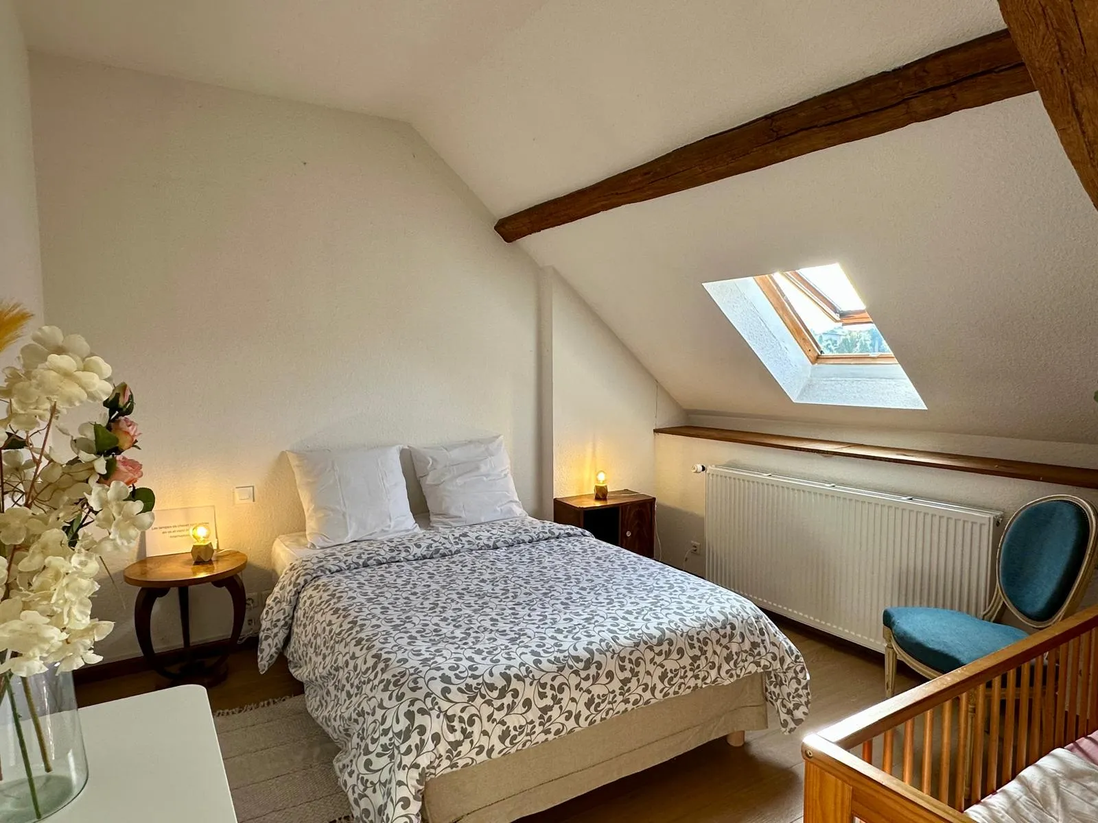 Chambre 3 - Grande chambre avec 2 lits doubles