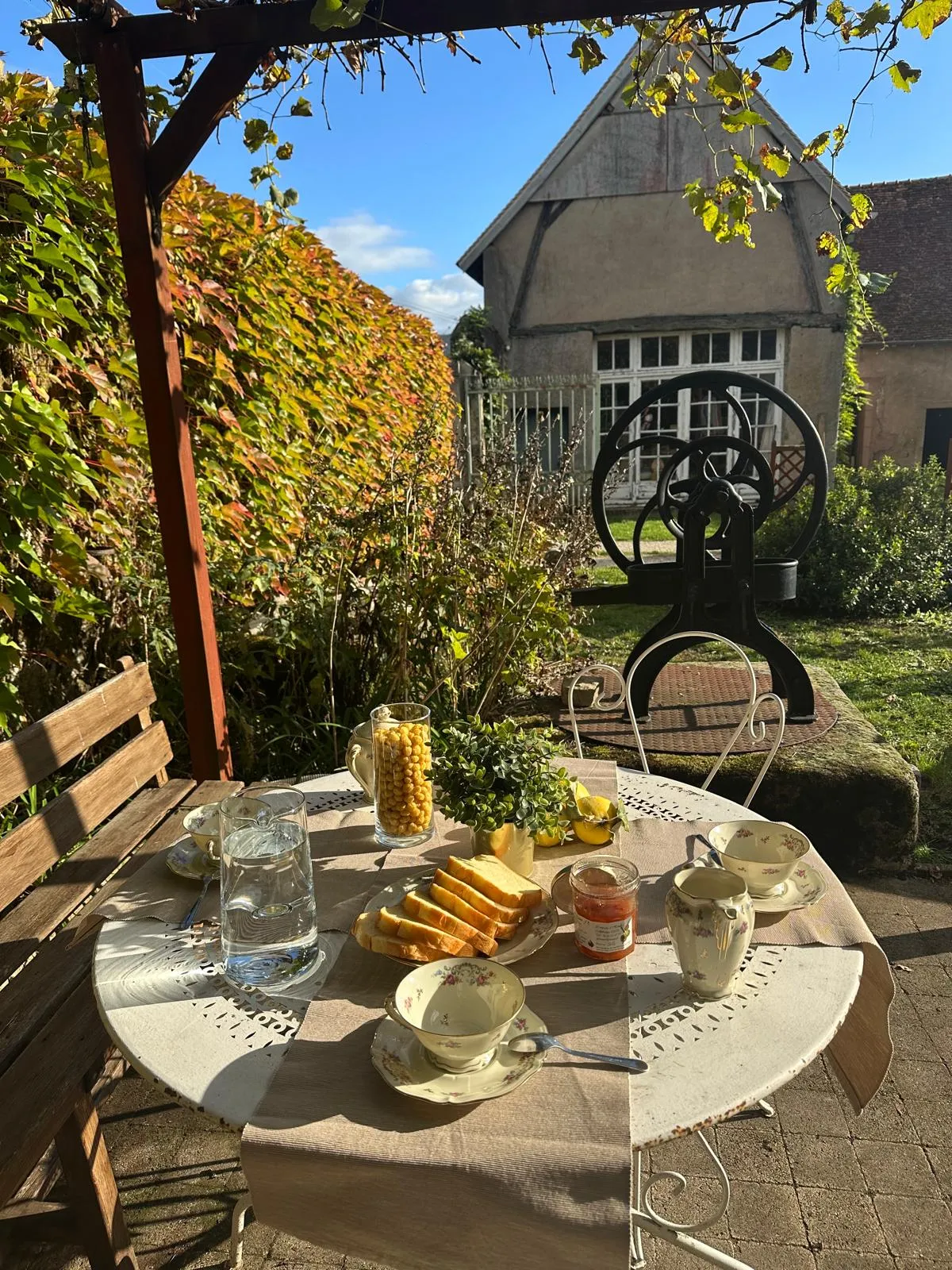 Terrasse avec mobilier de jardin