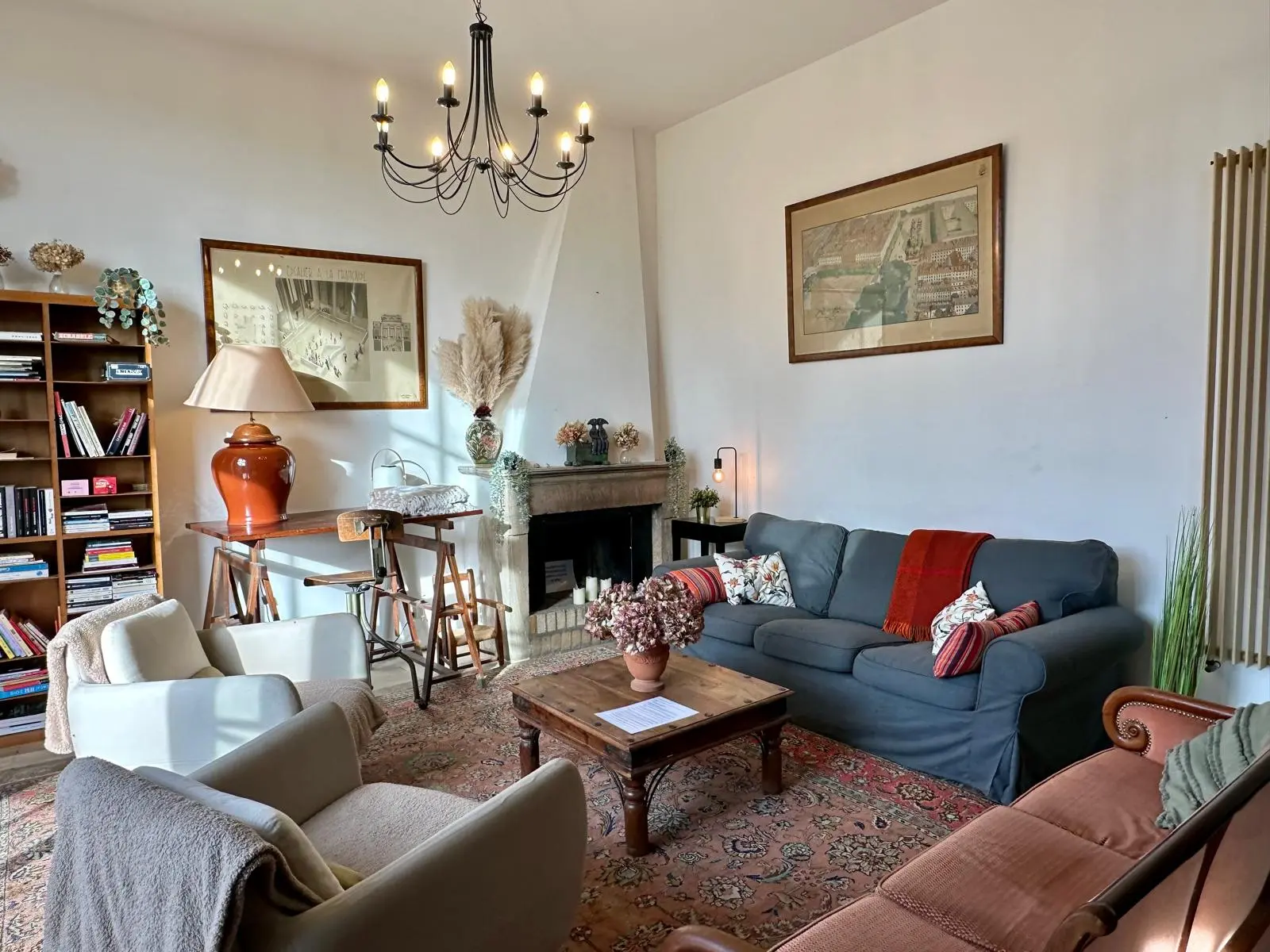 Salon confortable du gîte